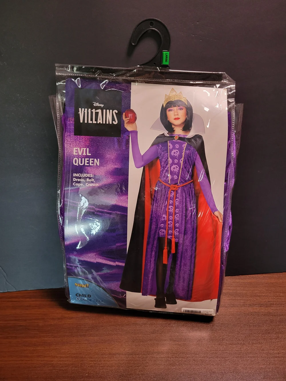 Spirit Purple and Red Evil Queen Kids Costume Size L 12-14